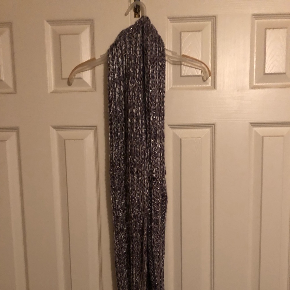 Lane Bryant Purple and Silver Infinity Scarf